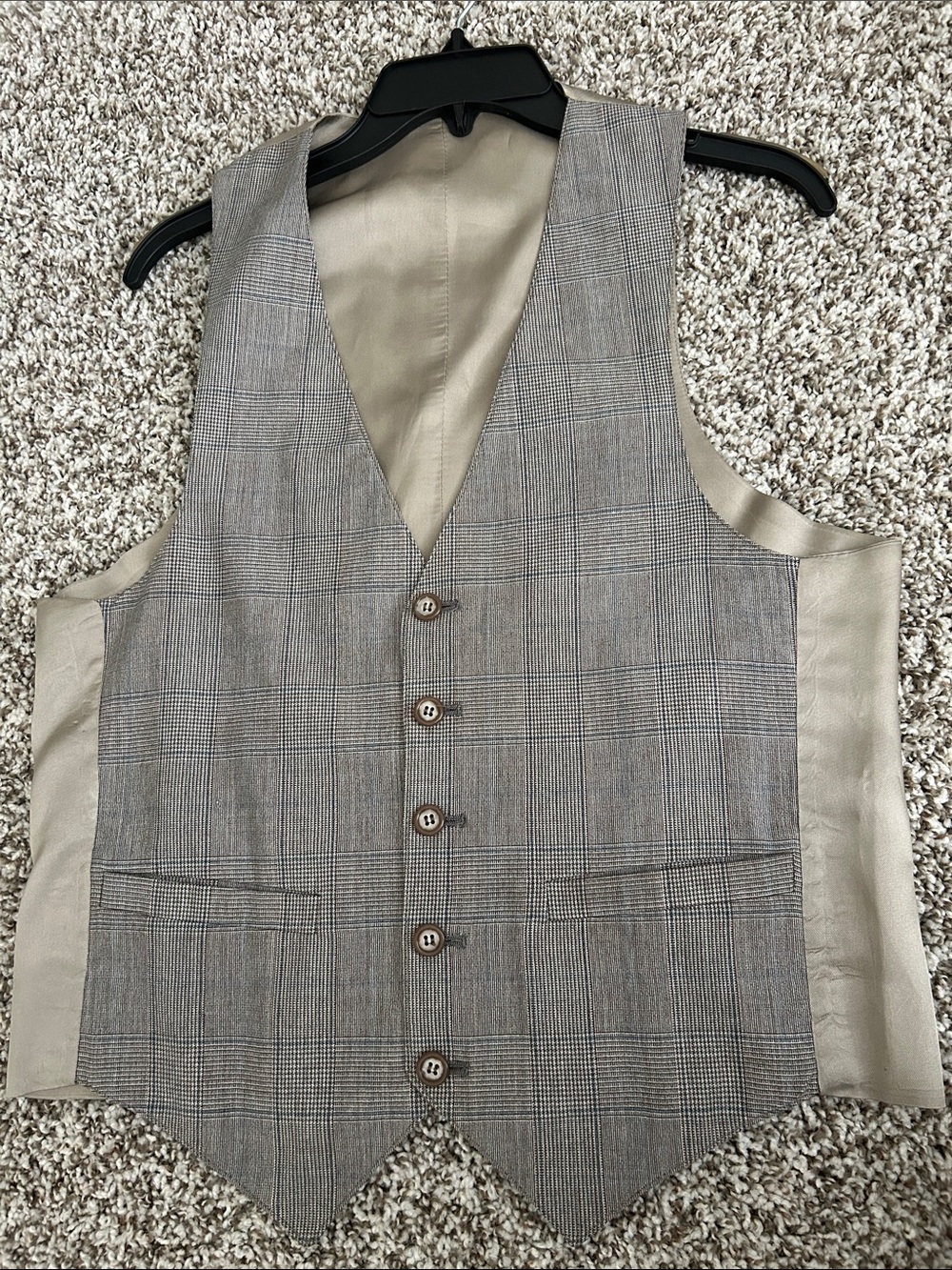 Men's Plaid Dress Vest - Gray Glen Check